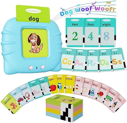 Aullsaty Talking Flash Cards for Toddlers 1-6 Years