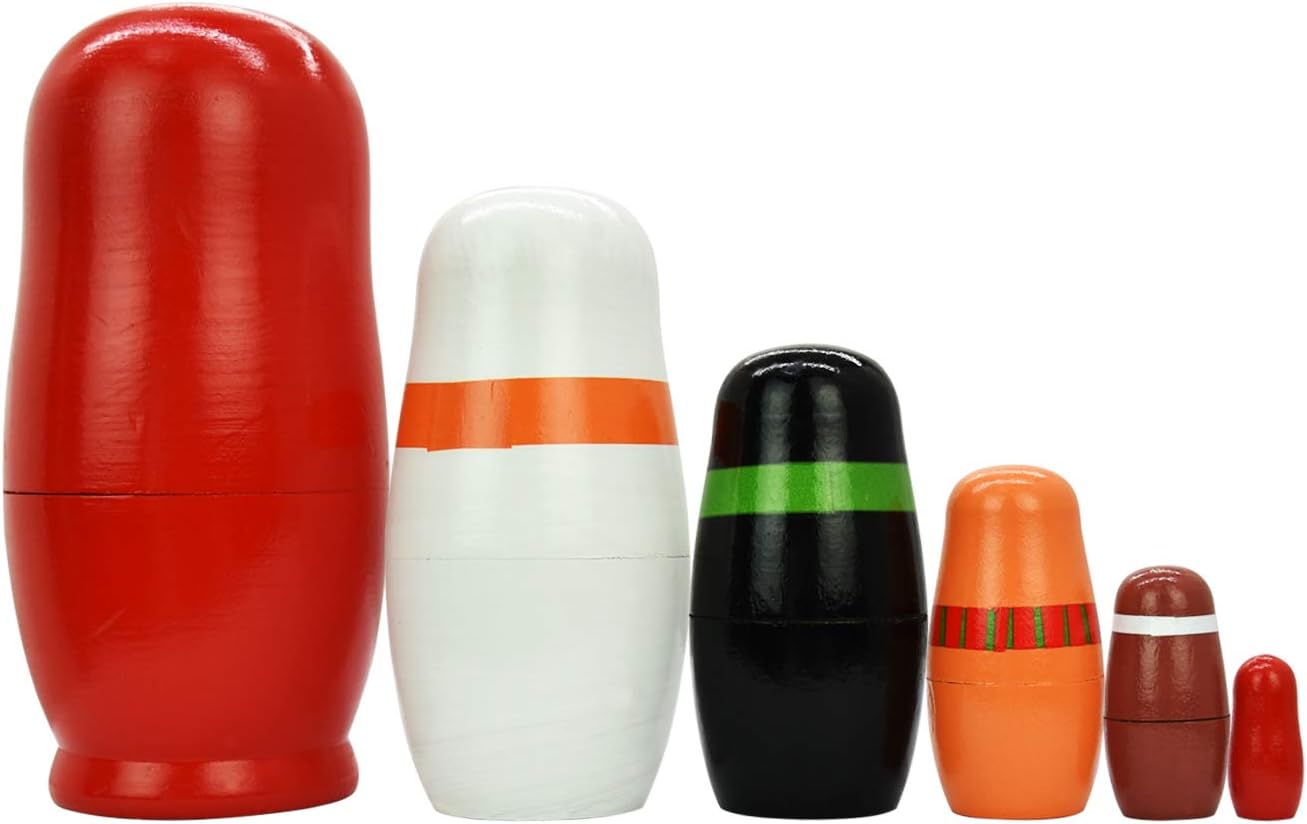 HYCLES Handmade Nesting Dolls Set 5pcs for Kids