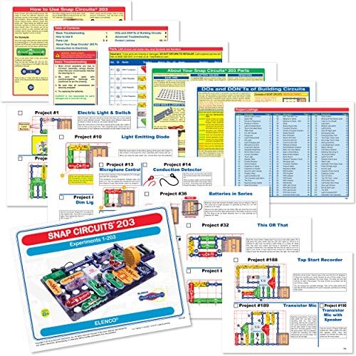 Snap Circuits 203 Electronics Kit 200 STEM Projects