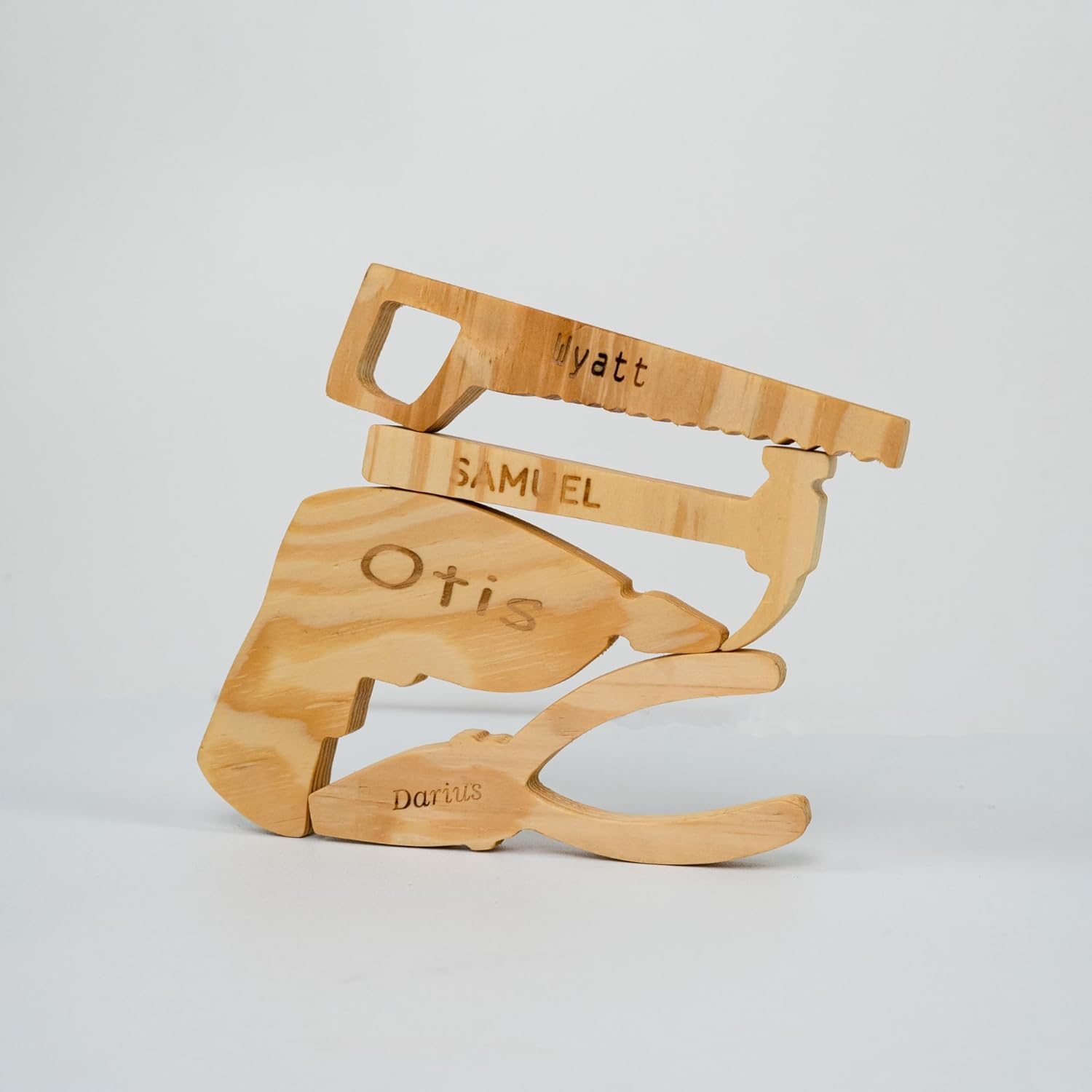Legendnade Personalized 4-Piece Tool Wooden Toy Set 1