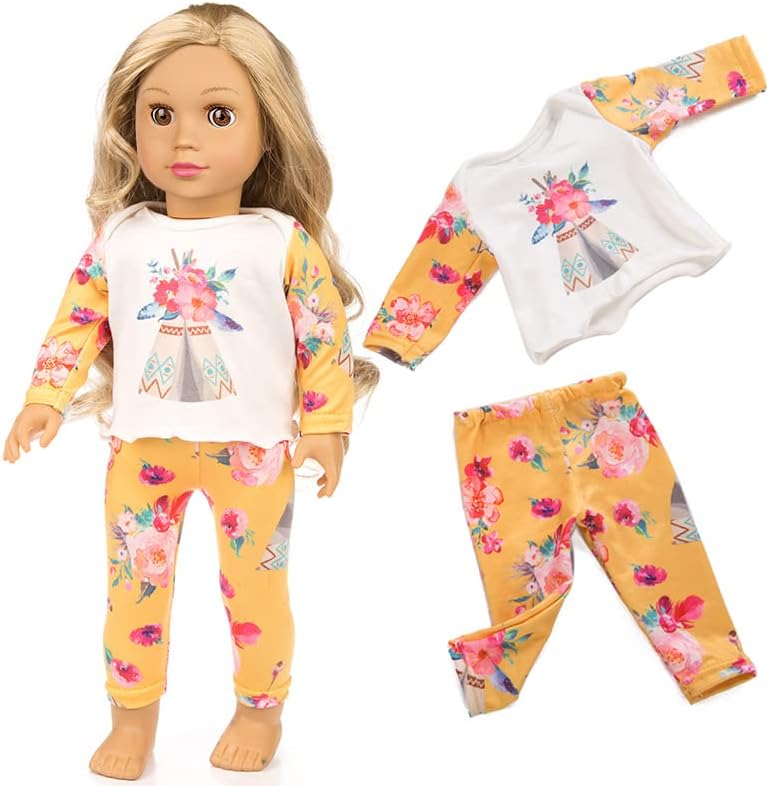 ZQDOLL 19 Pcs 18 Inch Doll Clothes Accessories