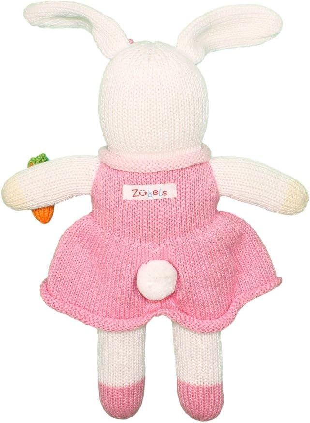ZUBELS Baby Girls Pish Posh Harriet The Bunny Toy 12-Inch Plush