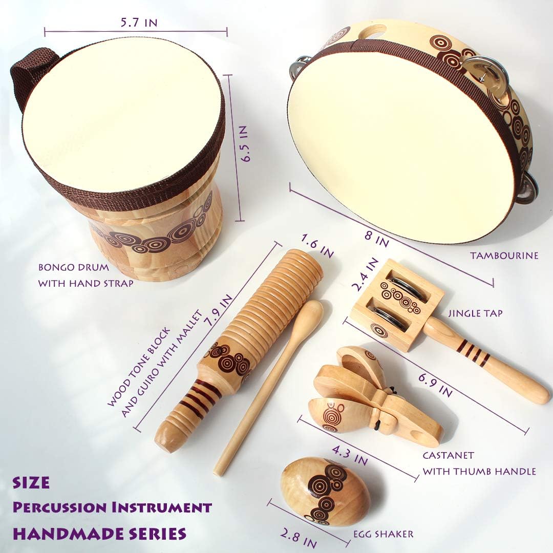 Benelet Wooden Musical Instruments Set for Kids 1