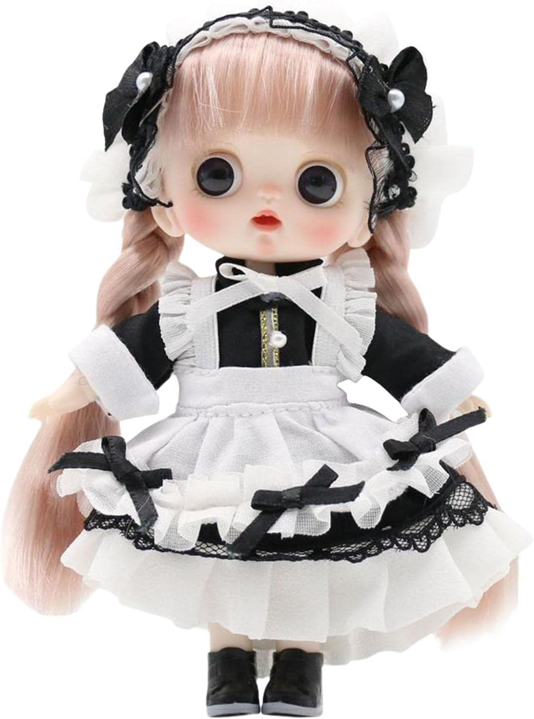Menolana Ball Jointed Baby Doll for Girls Black
