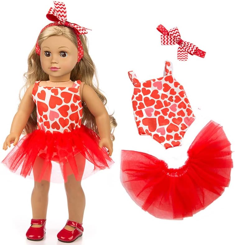 ZQDOLL 19 Pcs 18 Inch Doll Clothes Accessories