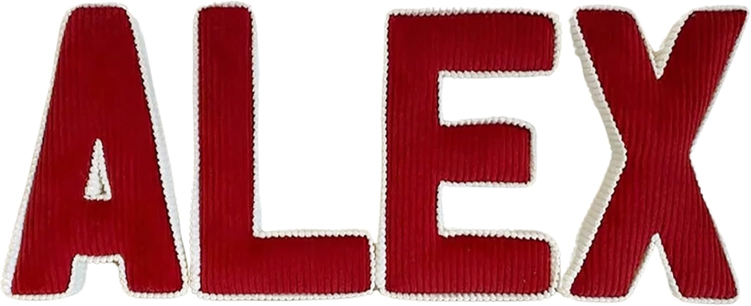 Corduroy Letters Wooden Sign for Kids and Baby