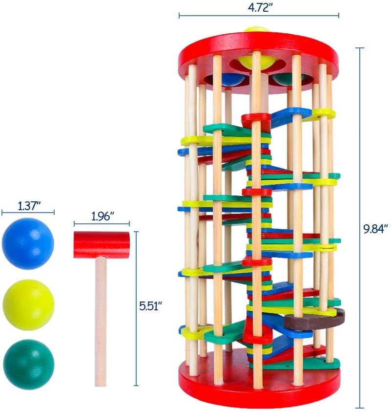 AVIUDHE Wooden Ball Drop Toy for Kids 1