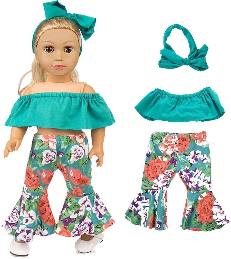ZQDOLL 19 Pcs 18 Inch Doll Clothes Accessories