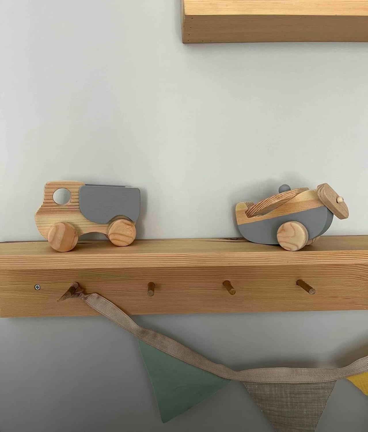 Handmade Wooden Airplane Toy for Toddlers