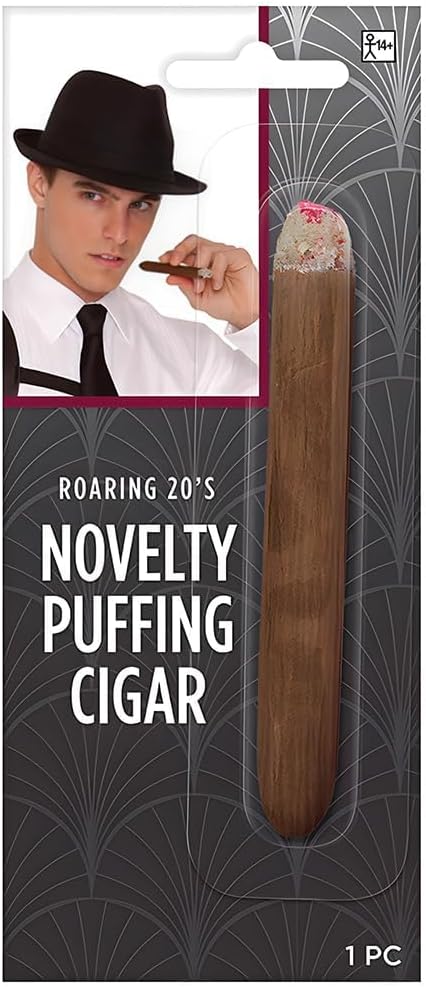Brown Fake Puff Cigar - 45 Durable Realistic Costume Accessory