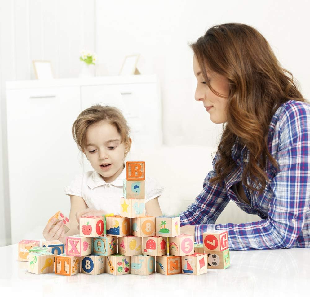 Joqutoys ABC Stacking Blocks for Toddlers 26 PCS