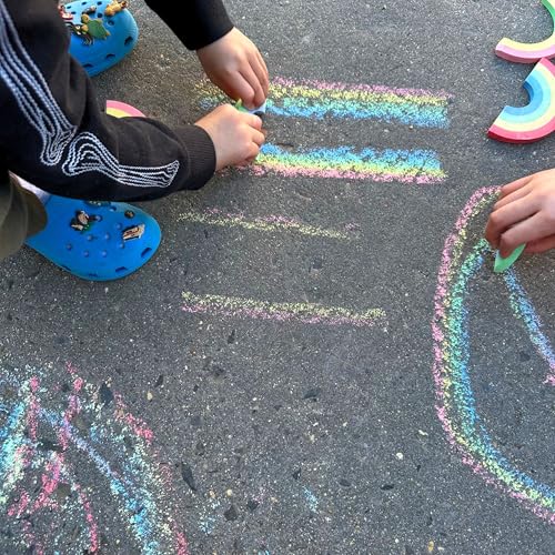TwEE Wee Double Rainbow Sidewalk Chalk Set