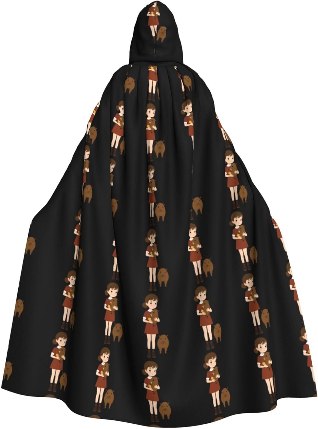 MJHKXLJ Capybara Hooded Cloak for Halloween Costume