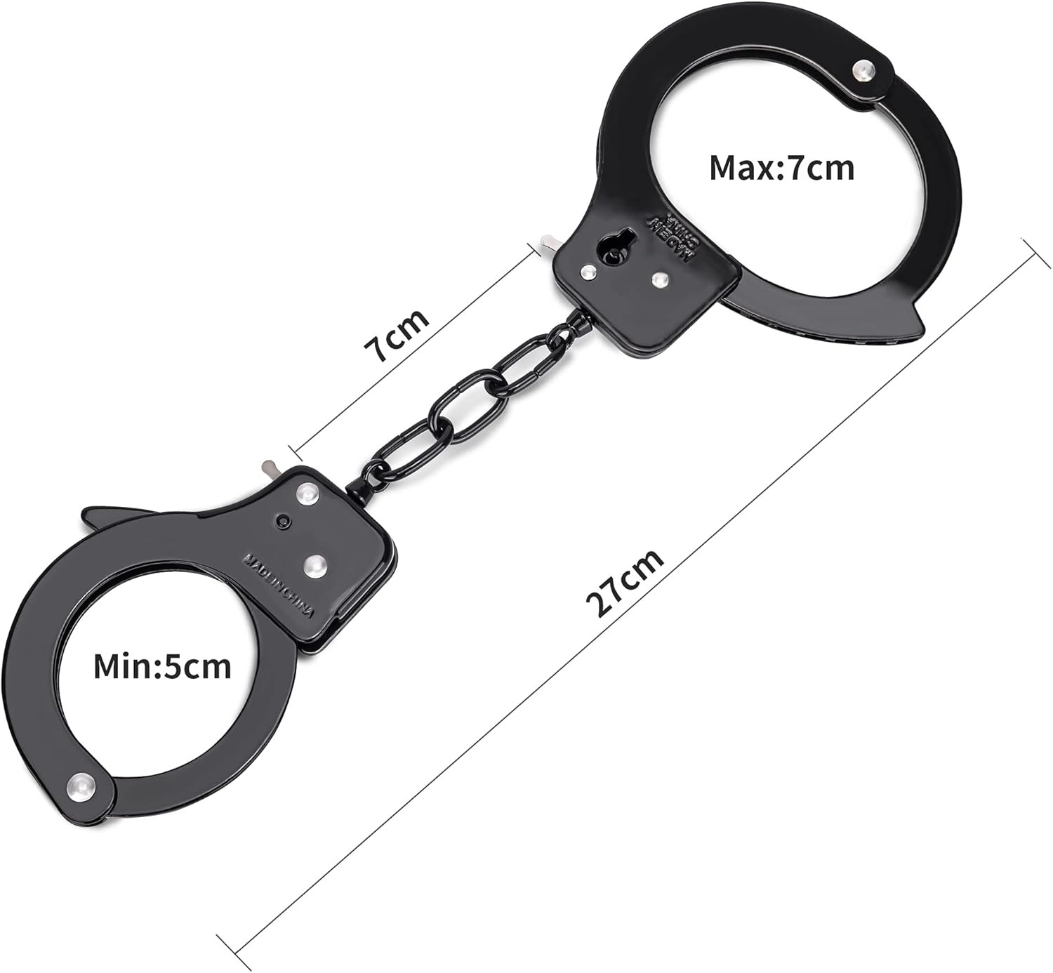 HUALIXUAN Metal Play Handcuffs for Kids