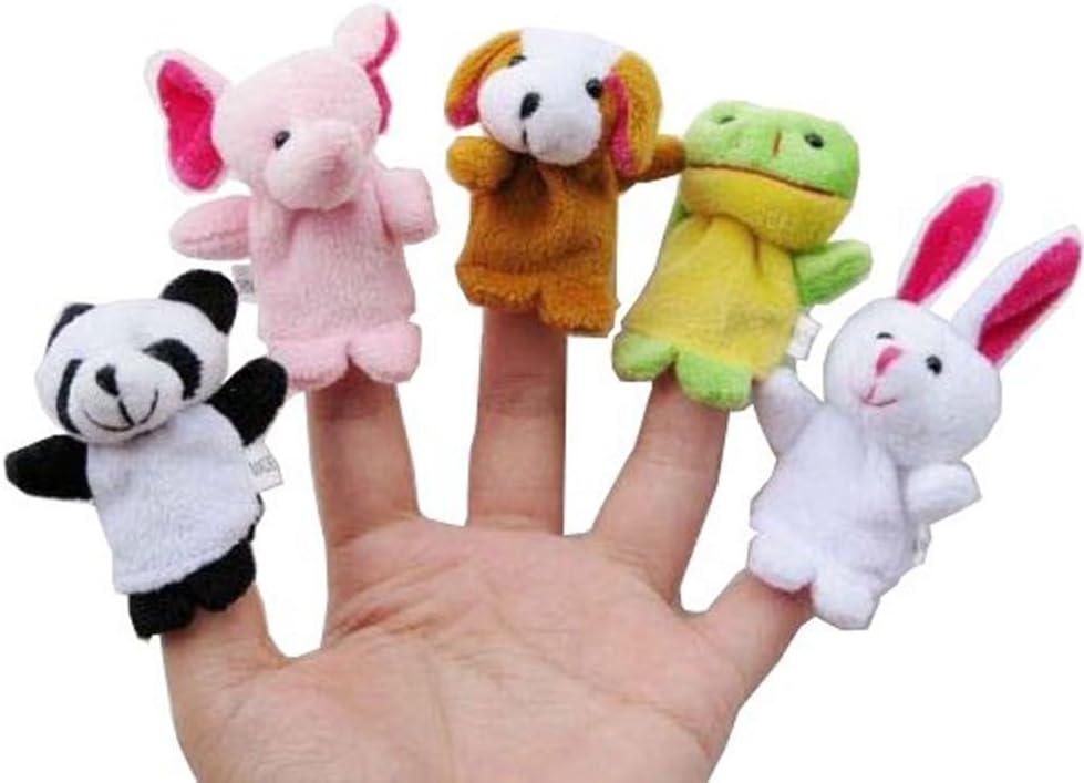 Super Z Outlet Velvet Animal Finger Puppets - 10 Set