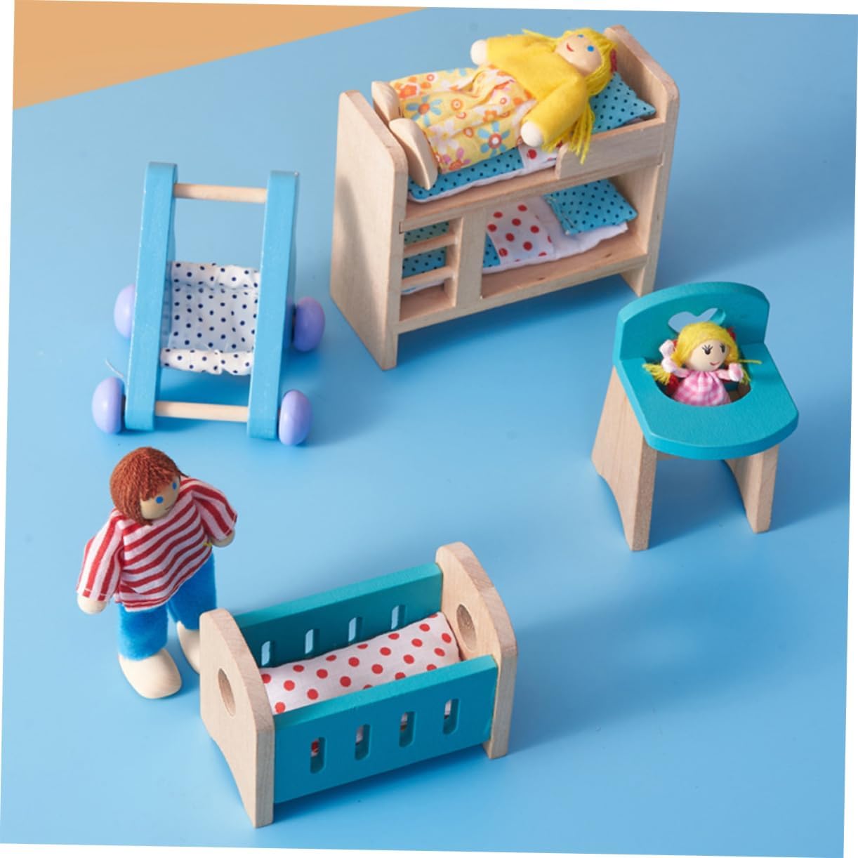 Gogogmee Educational Wooden Mini Furniture Set for Kids