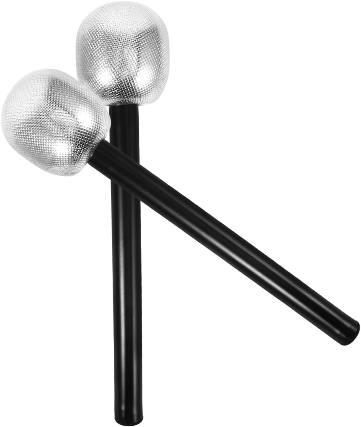 UPKOCH 2pcs Silver Mic Costume Prop for Kids and Halloween