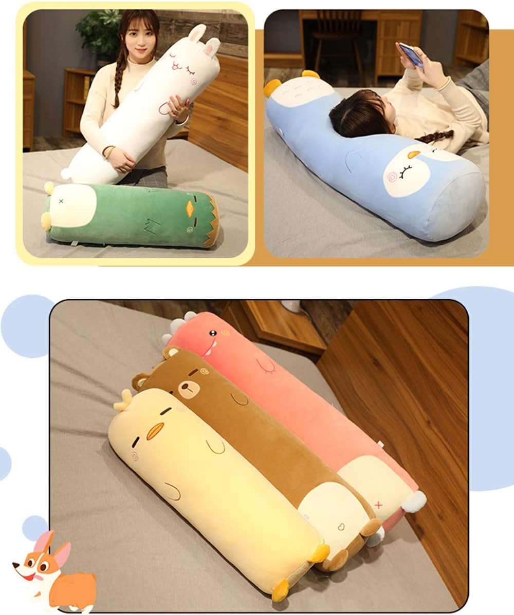 MUPI Long Plush Body Pillow Yellow Duck 27 Inch