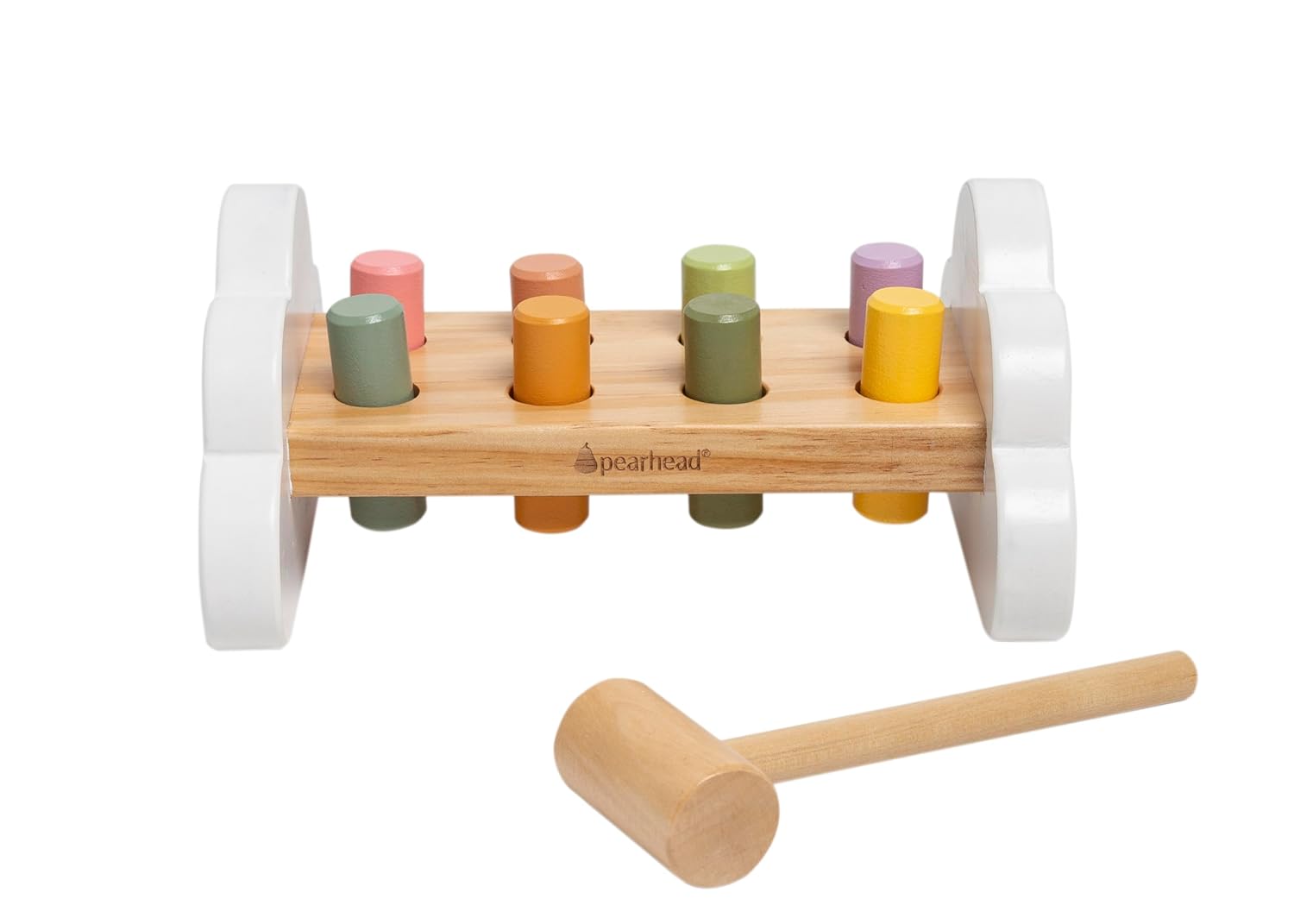 Pearhead Montessori Hammer Bench Toy for Ages 1
