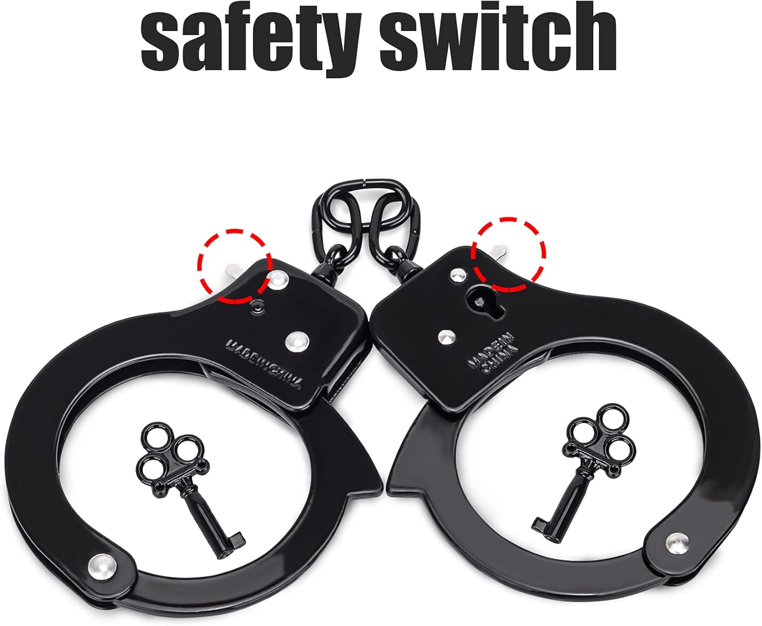 HUALIXUAN Metal Play Handcuffs for Kids