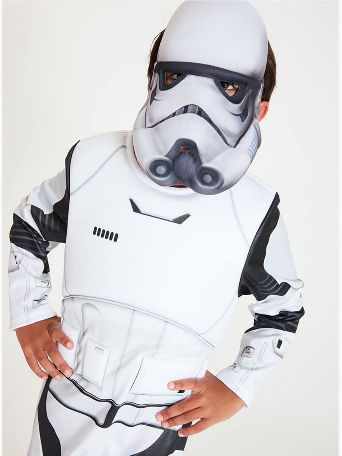 Storm Trooper Kids Costume Jumpsuit Helmet Set