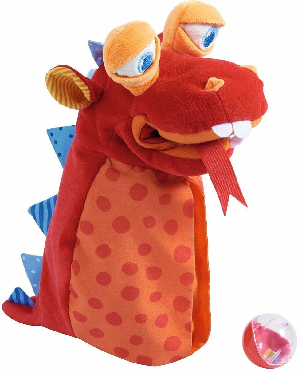 HABA Eat It Up Dragon Hand Puppet for Kids