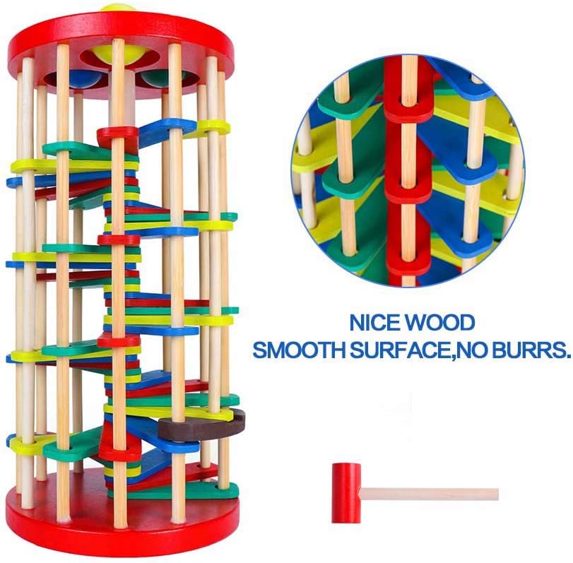 AVIUDHE Wooden Ball Drop Toy for Kids 1