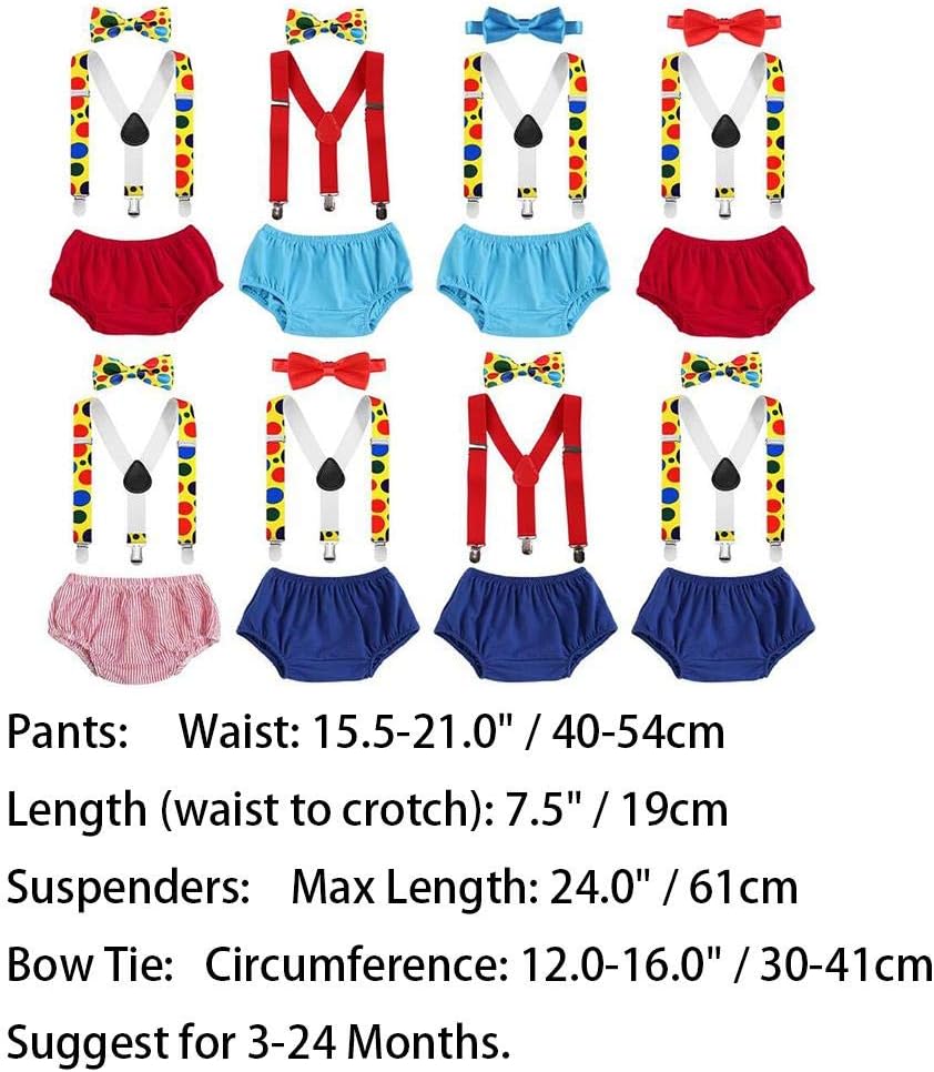IDOPIP Baby Boys Circus Costume 1st Birthday Set