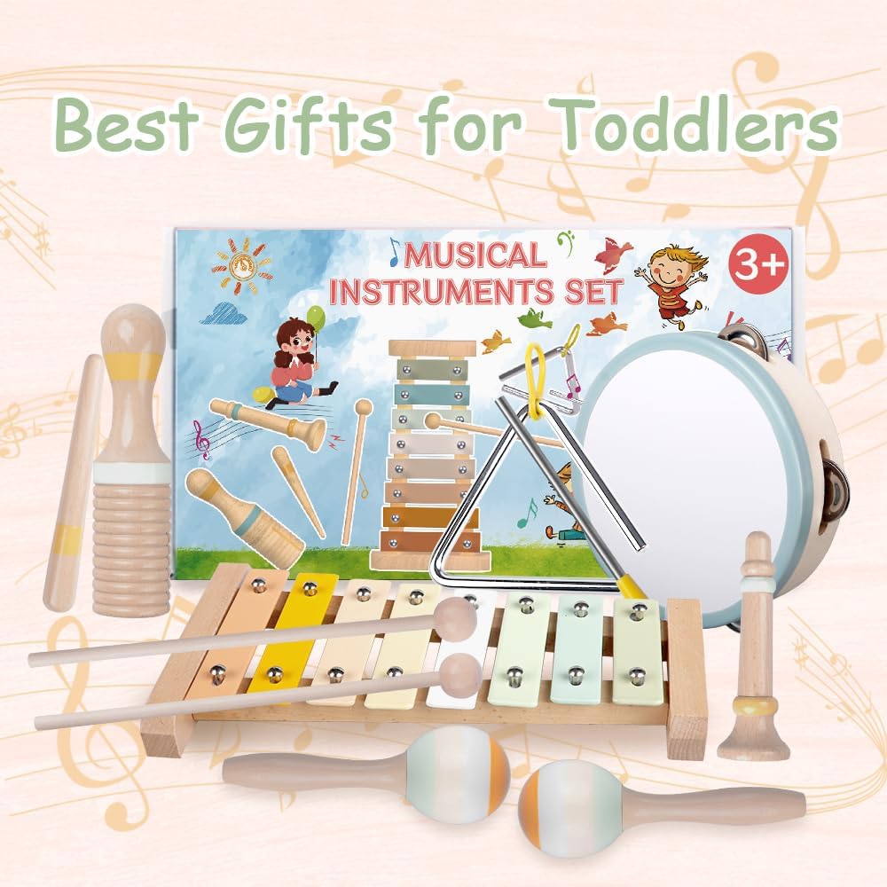 Aliex Baby Musical Instruments Montessori Wooden Set