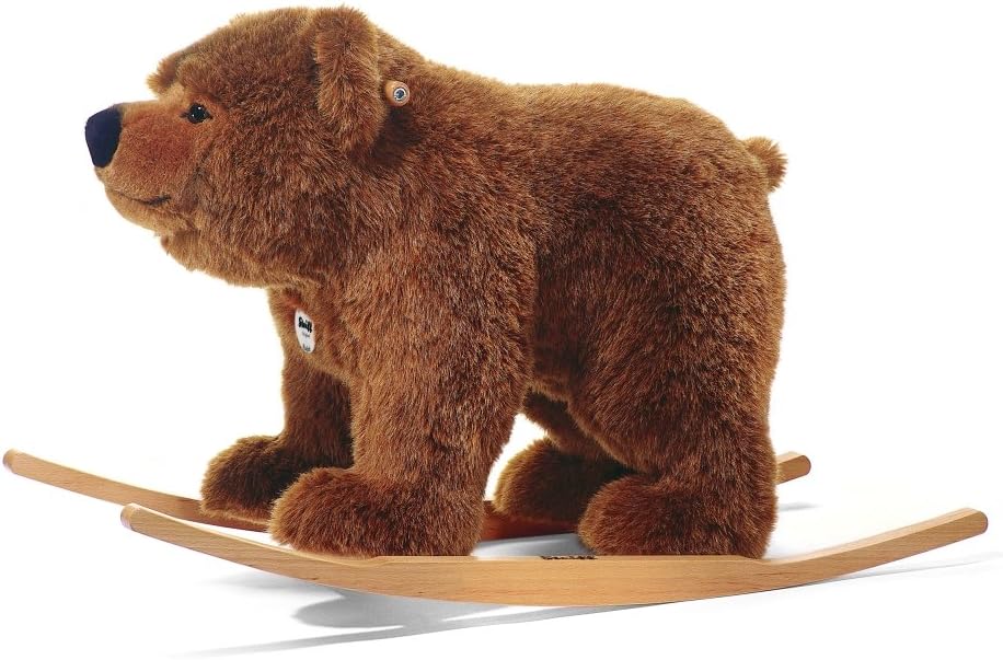 Steiff Urs Riding Bear Stuffed Rocker - 29 Tall for Kids 4