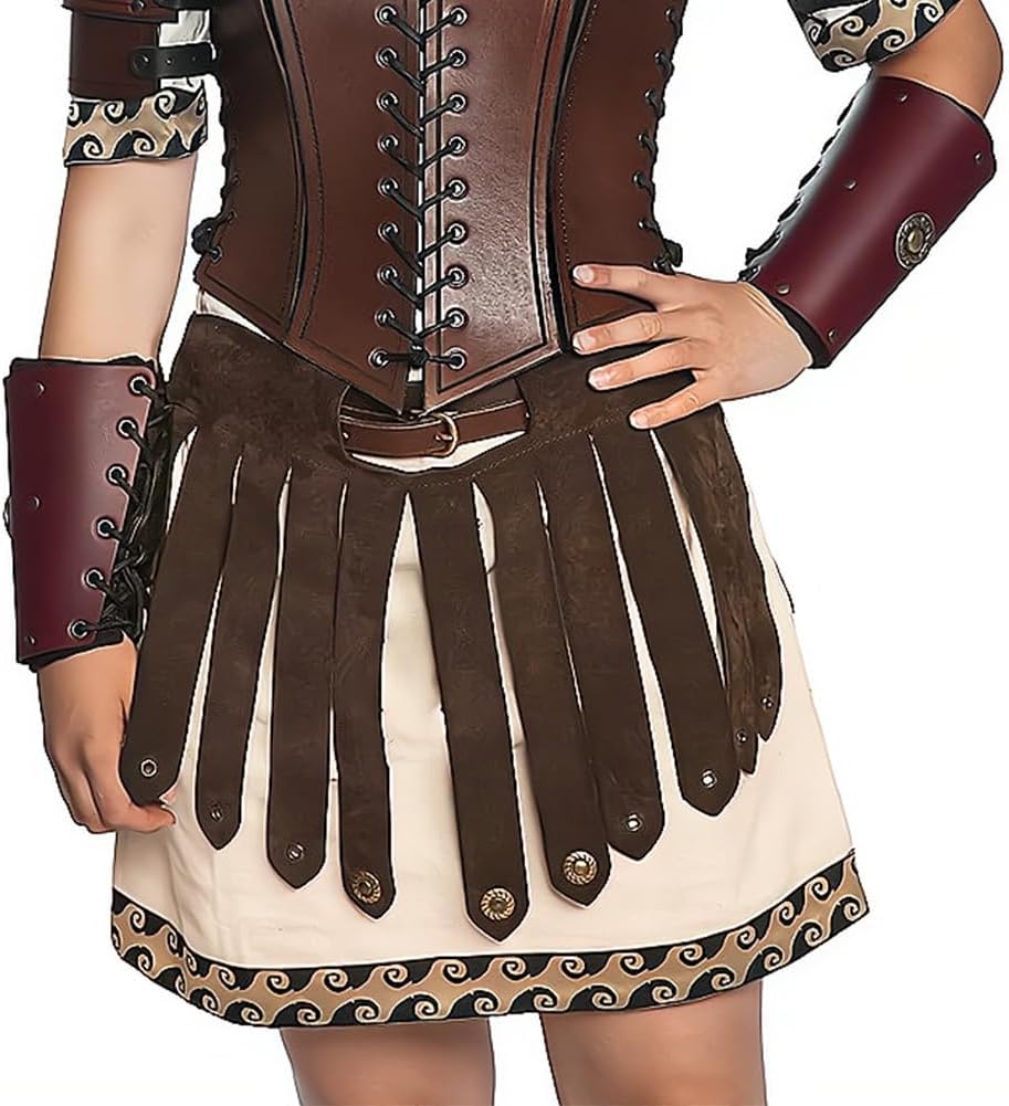SIQITECHNO Medieval Armor Skirt for Kids