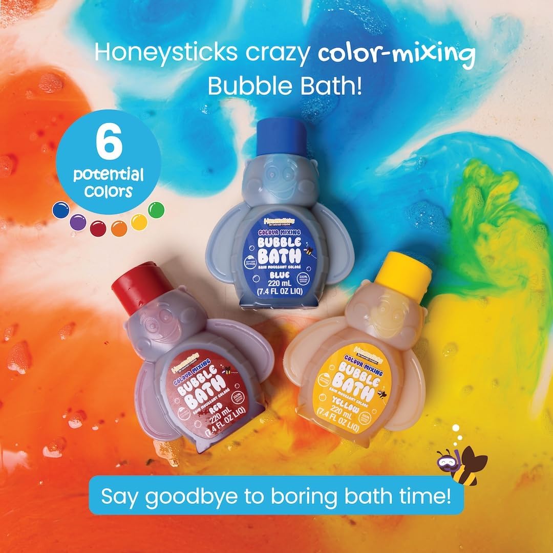 Honeysticks 100 Pure Beeswax Crayons Bubble Bath Set