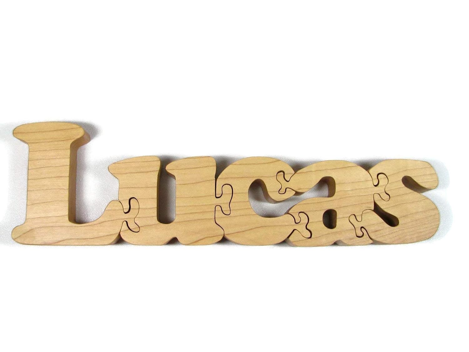 Wooden Name Puzzle for Kids by Little Wooden Wonders