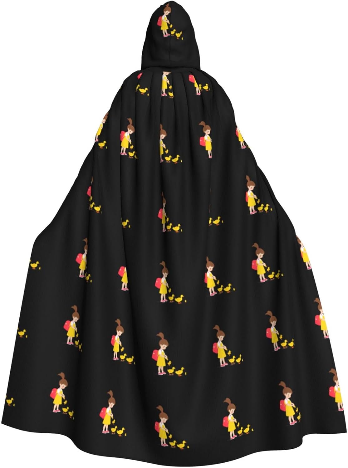 MJHKXLJ Little Girl Feeding Ducklings Hooded Cloak for Halloween