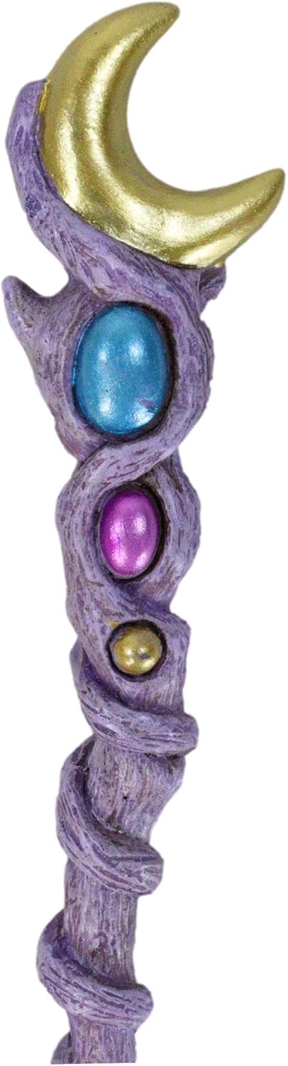 Ebros Magic Wand - Celestial Moon Stone Decor