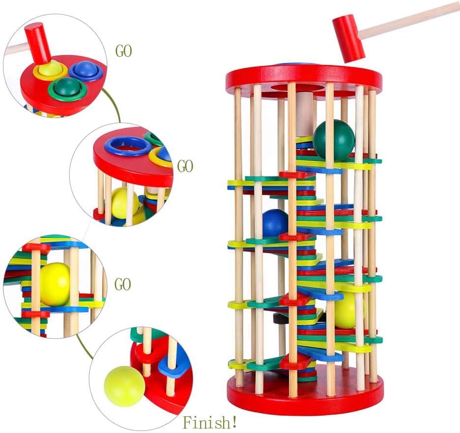 AVIUDHE Wooden Ball Drop Toy for Kids 1
