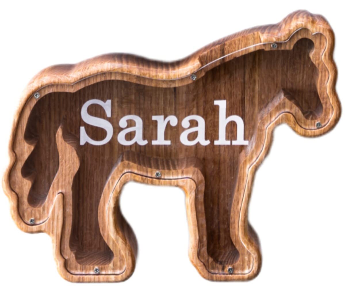 Drapela Works Horse Piggy Bank USA Made Personalized