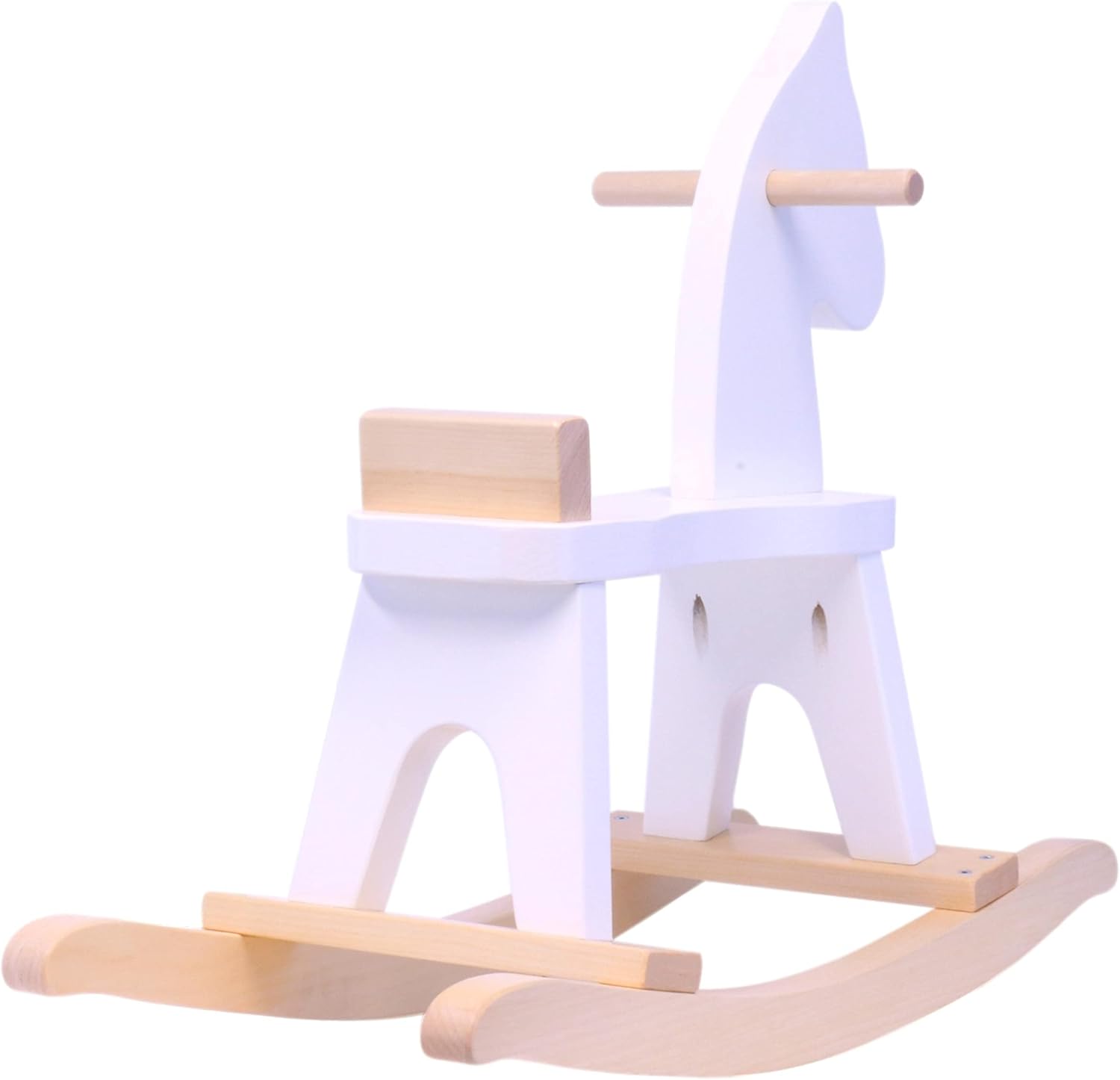 AmishToyBoxcom Wooden Rocking Horse Toddler Ride-On Toy