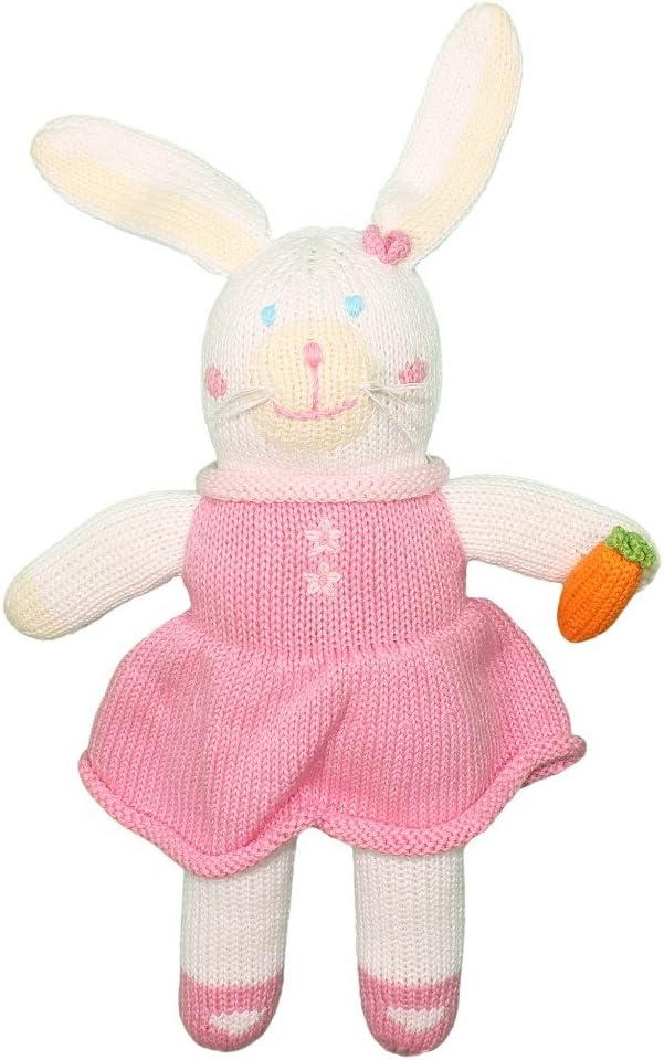 ZUBELS Baby Girls Pish Posh Harriet The Bunny Toy 12-Inch Plush