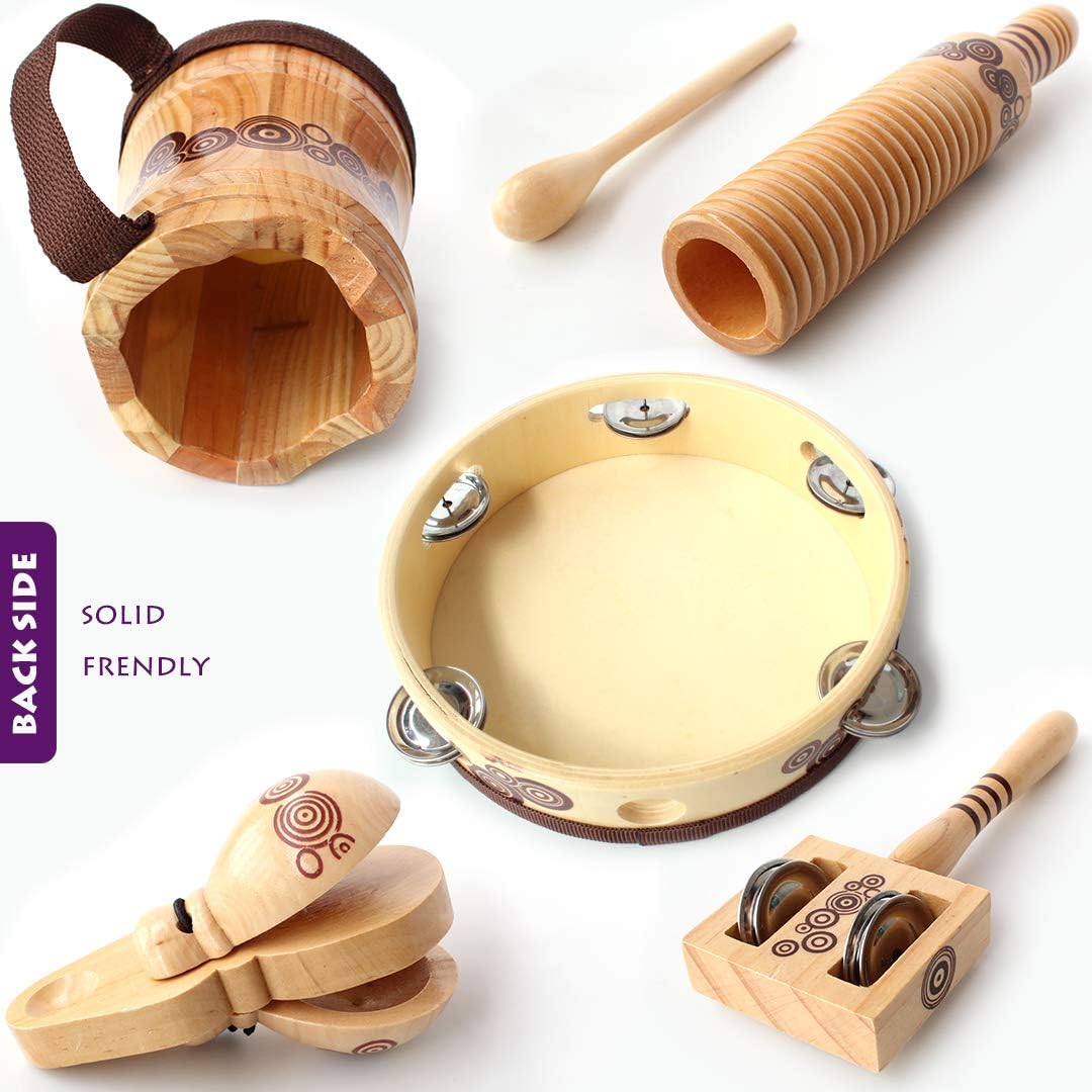 Benelet Wooden Musical Instruments Set for Kids 1