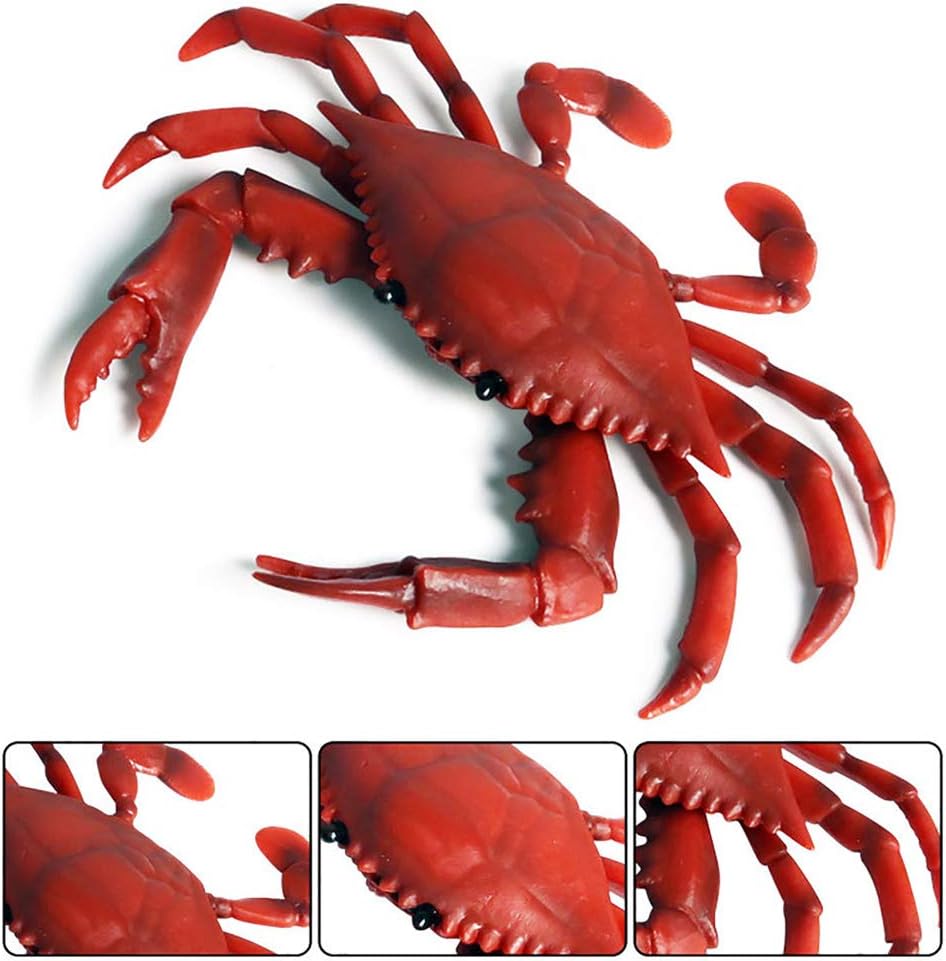 DOYIFUN Realistic Crab Figurine Set 2 Pcs Sea Creature Model Toys