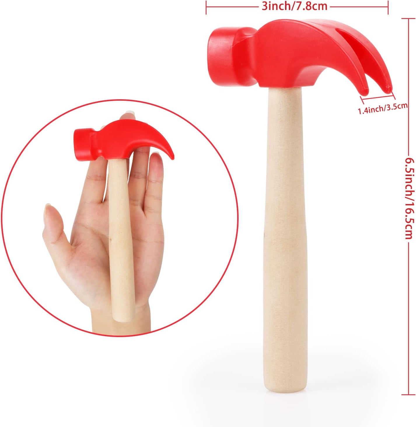 Fowecelt Wooden Hammer Toys for Kids