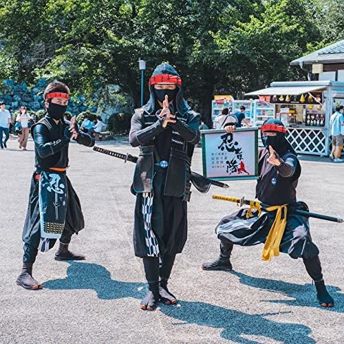 WANGDEFA Ninja Headbands 24 Pack Red Black