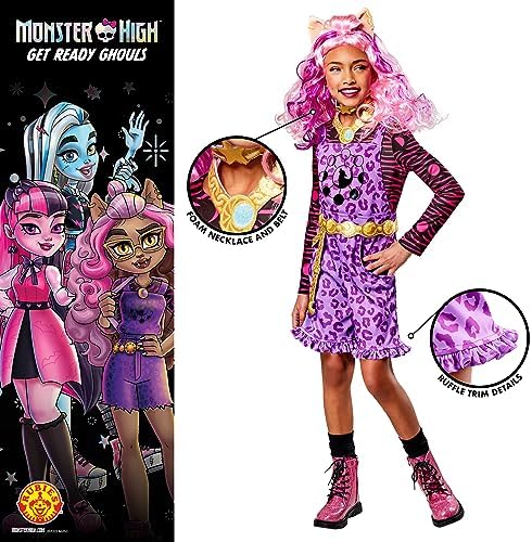 Rubies Clawdeen Deluxe Girls Costume Set 1