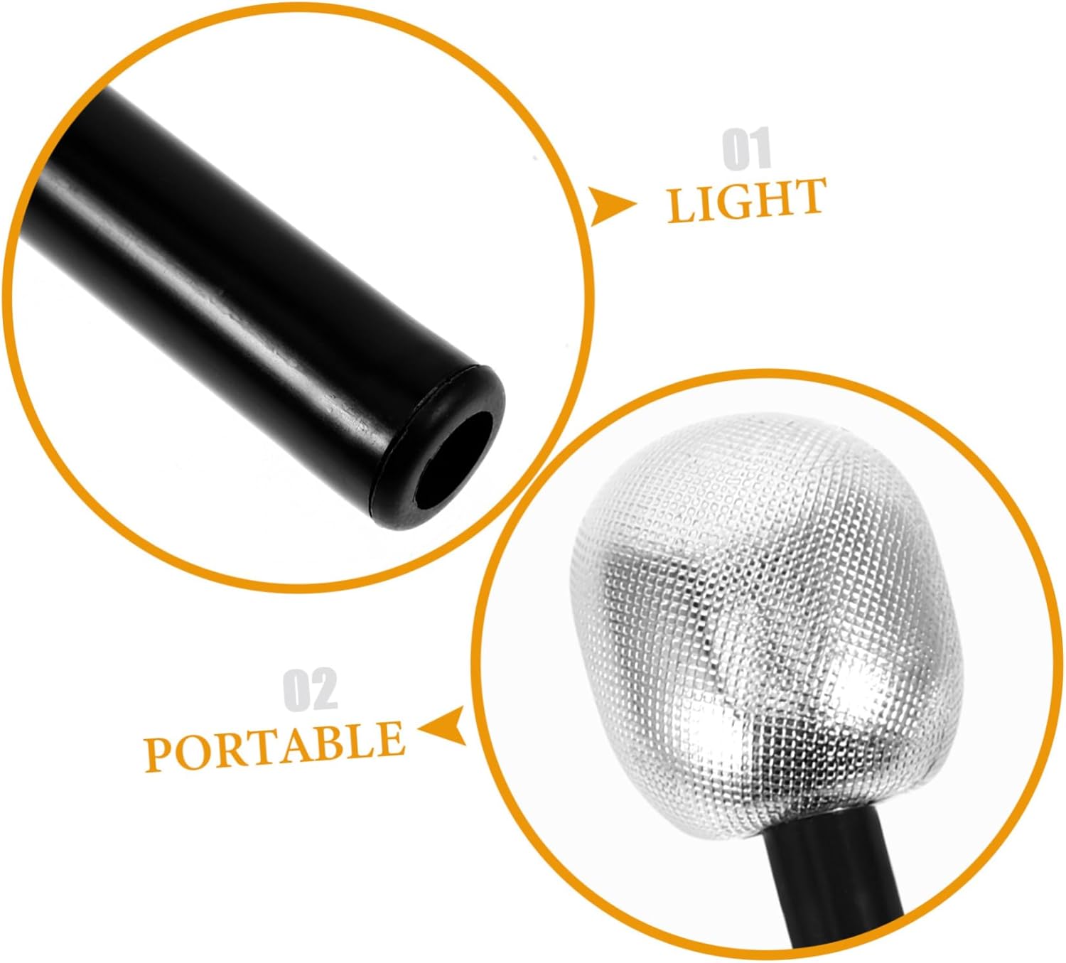 UPKOCH 2pcs Silver Mic Costume Prop for Kids and Halloween