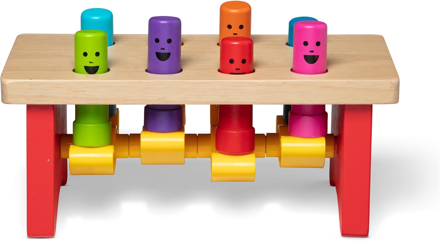 Melissa Doug Pounding Bench with Wooden Mallet