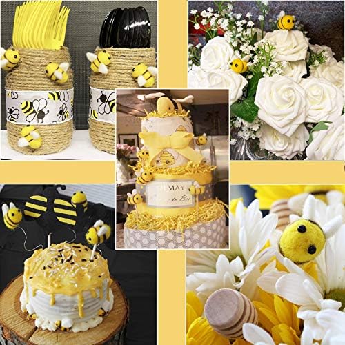CINPIUK 12 Set Felt Bees for Crafts