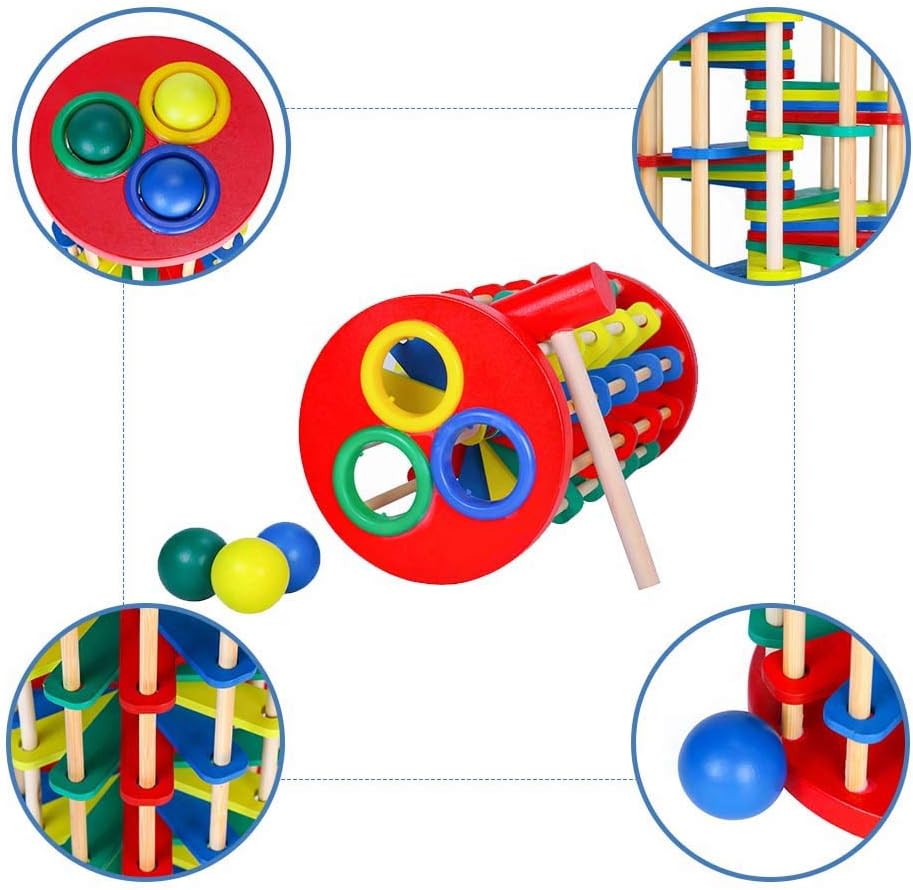 AVIUDHE Wooden Ball Drop Toy for Kids 1