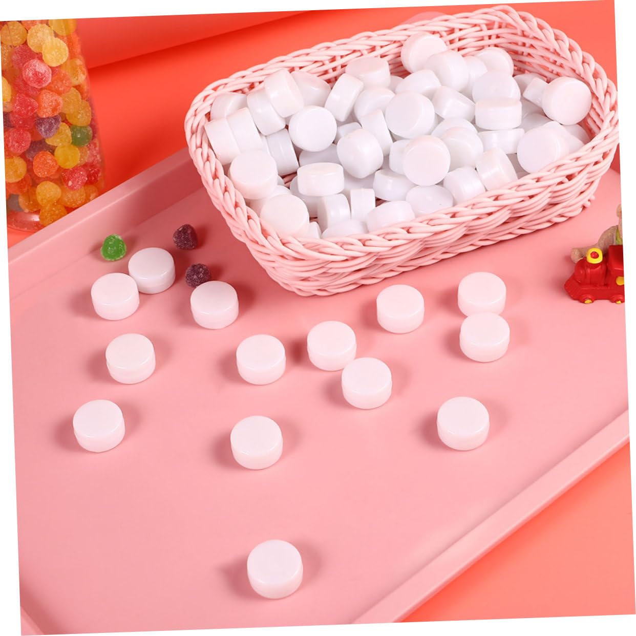 50Pcs Plastic Rattle Noise Maker Boxes for Toys DIY