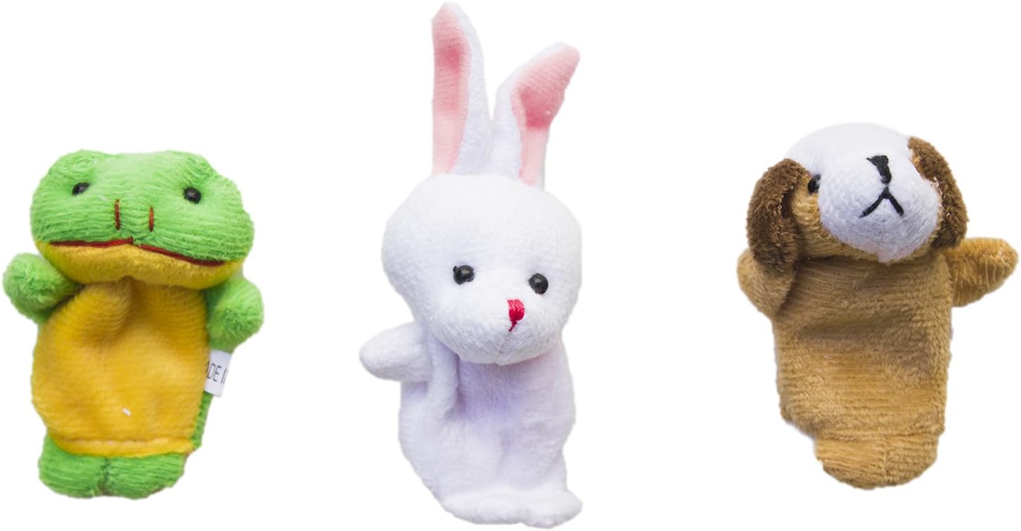 Super Z Outlet Velvet Animal Finger Puppets - 10 Set
